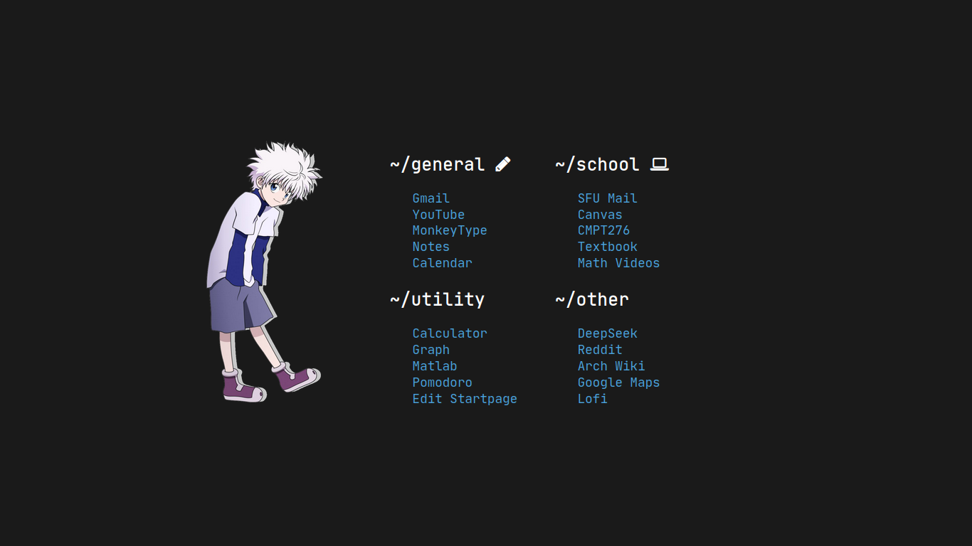 Startpage Website